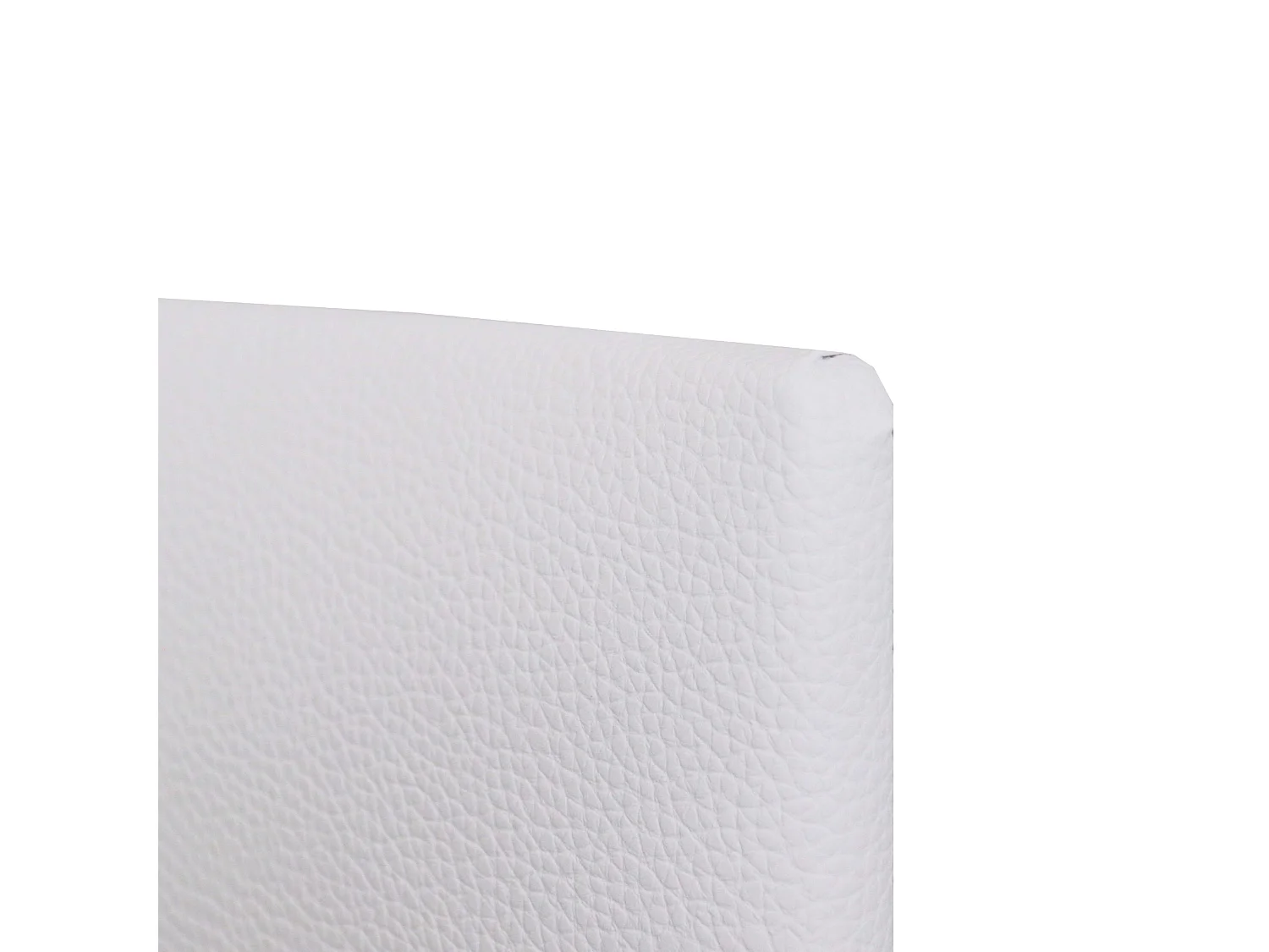 Cabeceira Isabella Cama Individual. Couro Sintético Branco 105x52 cm