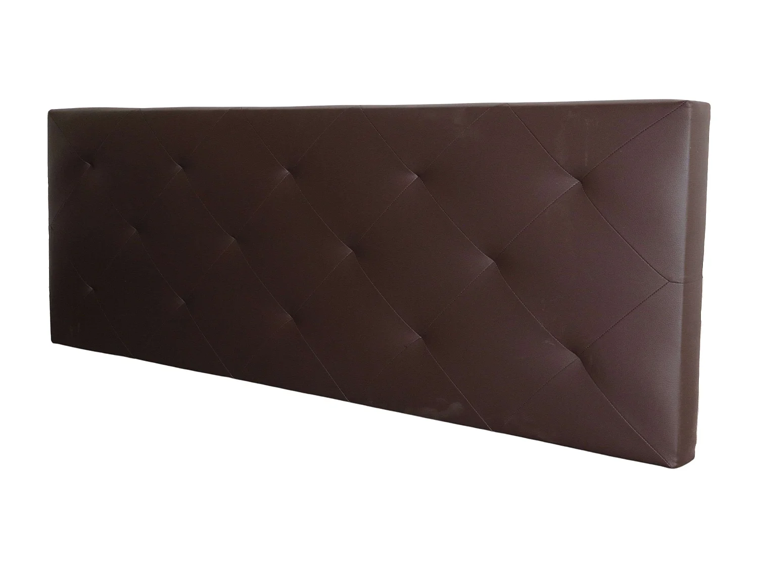 Cabecero Camile Polipiel Cama Matrimonio Marrón 166 x 58,5 cm