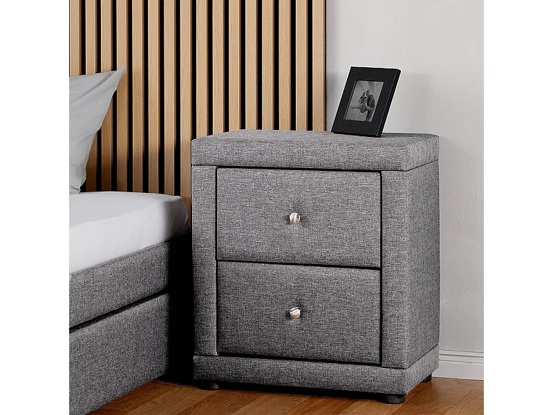 Szafka nocna 47x54x29 cm szara, stolik nocny