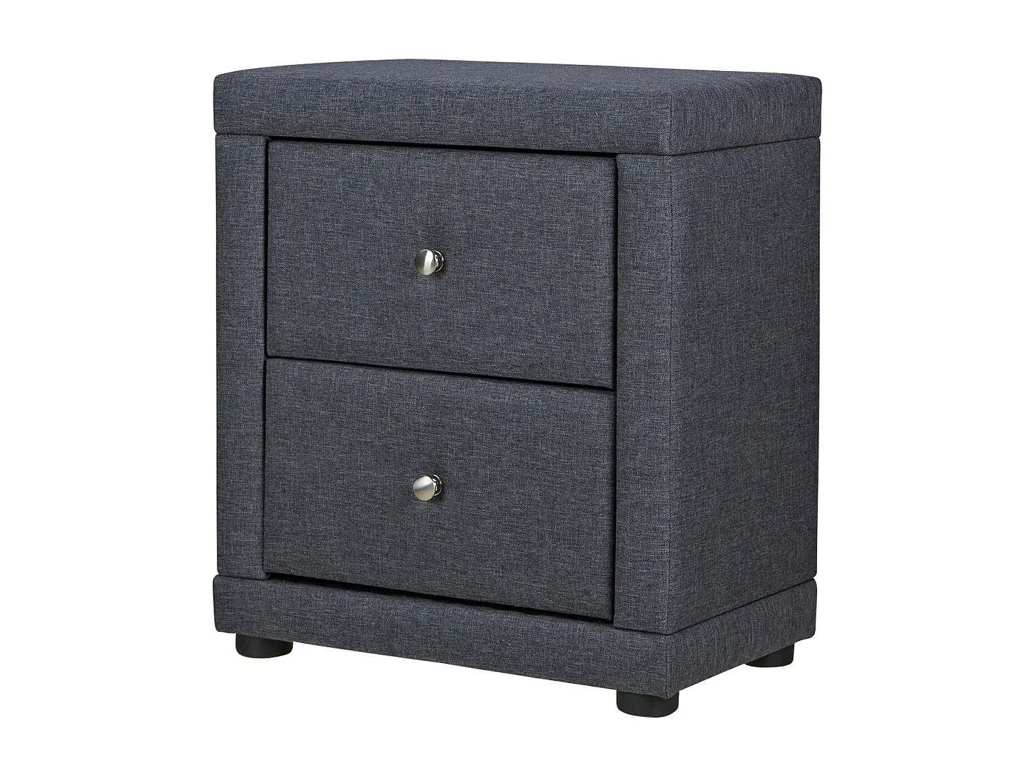 Table de chevet 47x54x29 cm, table de nuit grise