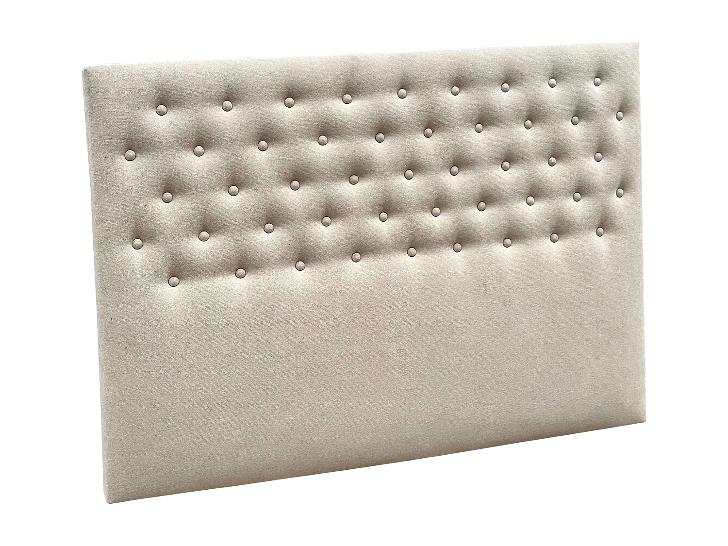 Cabecero Inverness Cabezal Tapizado Dormitorio Matrimonio Beige 165 cm