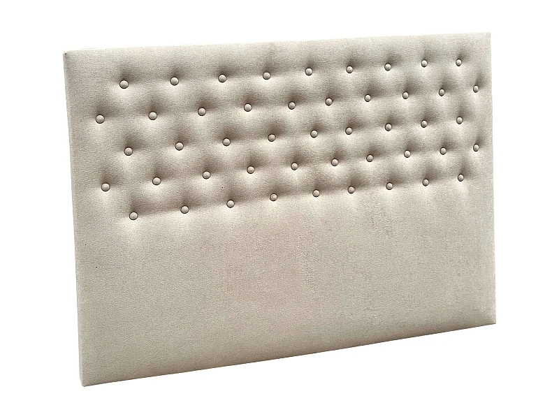 Cabecero Inverness Cabezal Tapizado Dormitorio Matrimonio Beige 165 cm