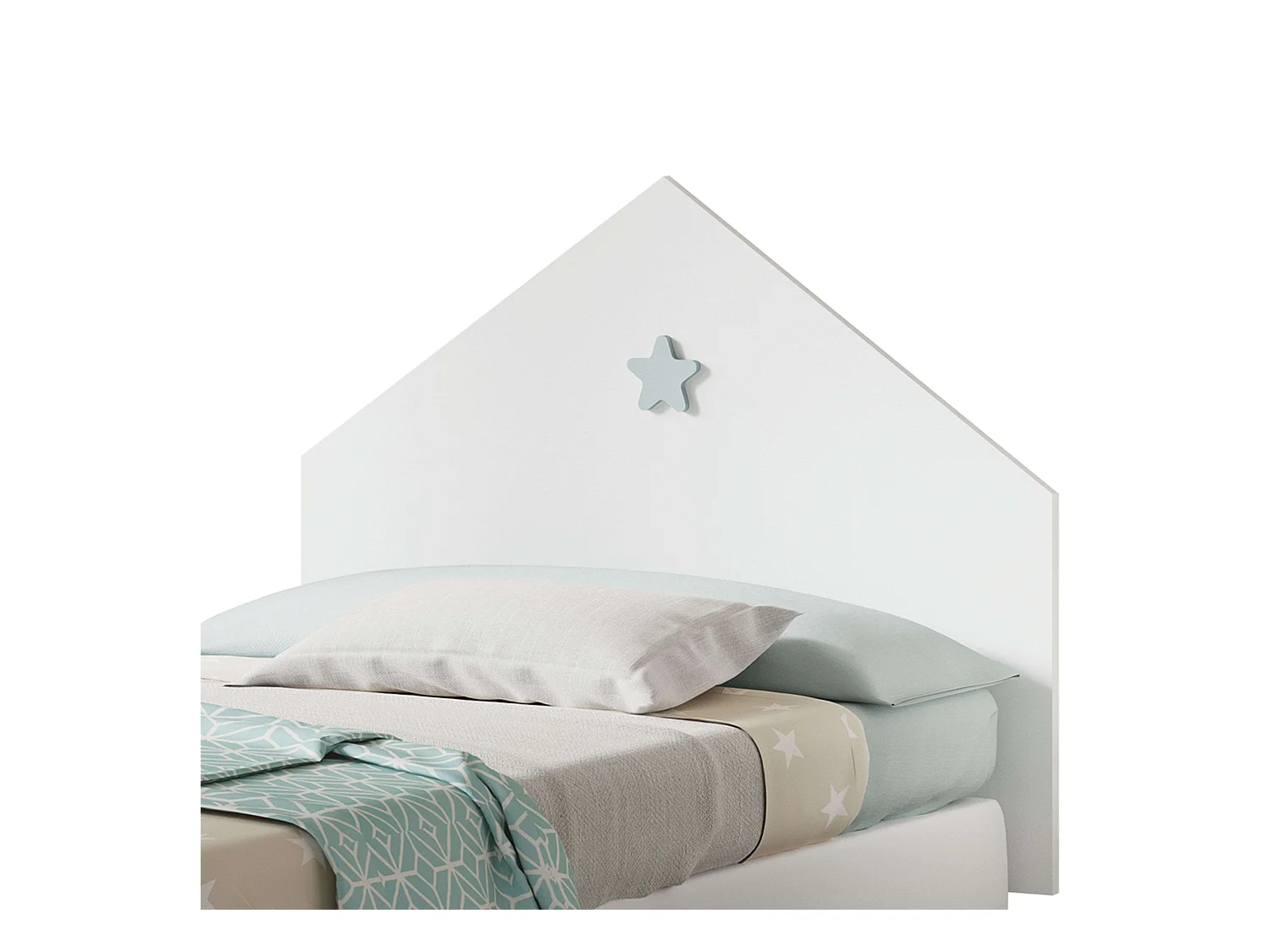 Tête de lit pour chambre d'enfant Star 100x80x2 cm