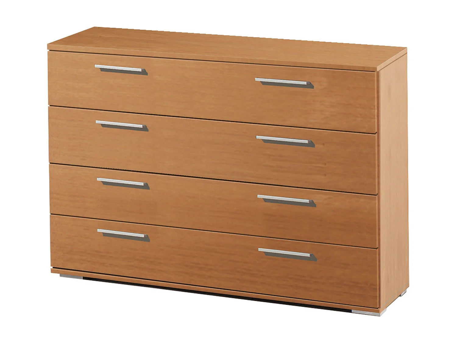 Dormitorio Clásico Cerezo: Cabecero, Mesitas, Cómoda y Espejo Pack