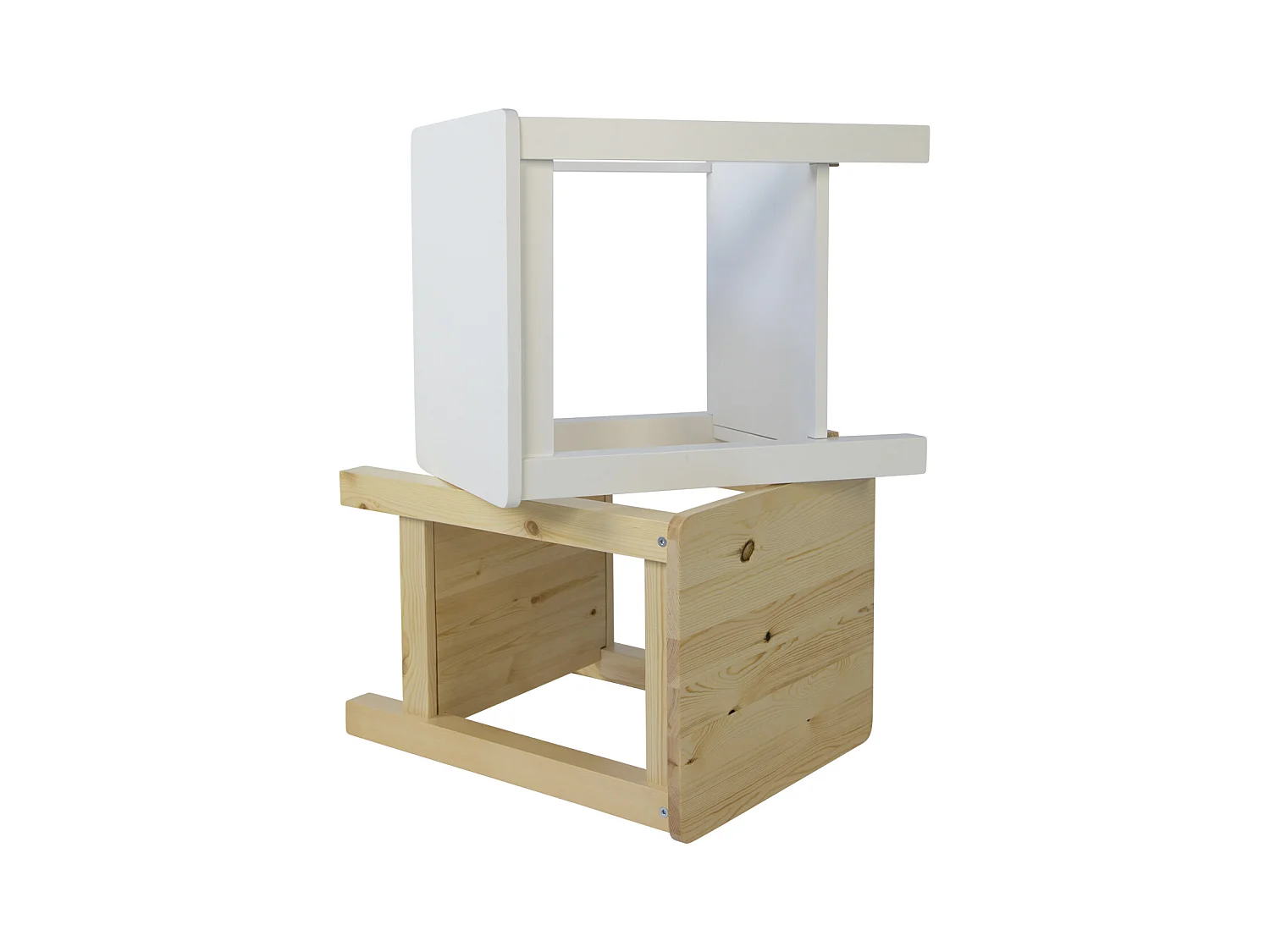 Nachttisch 47x32x38 cm natur Sofatisch