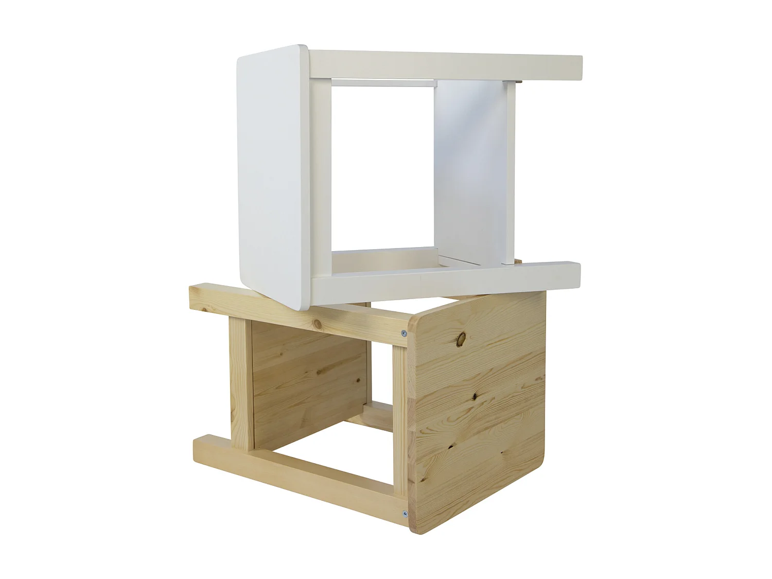 Nachtkastje 47x32x38 cm naturel Sofa Tafel