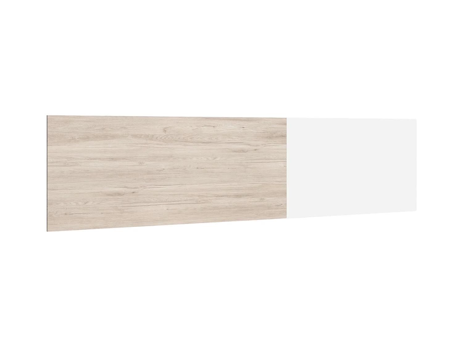 Cabecero New Couple cama matrimonio 150 cm blanco y sahara 209x53 cm