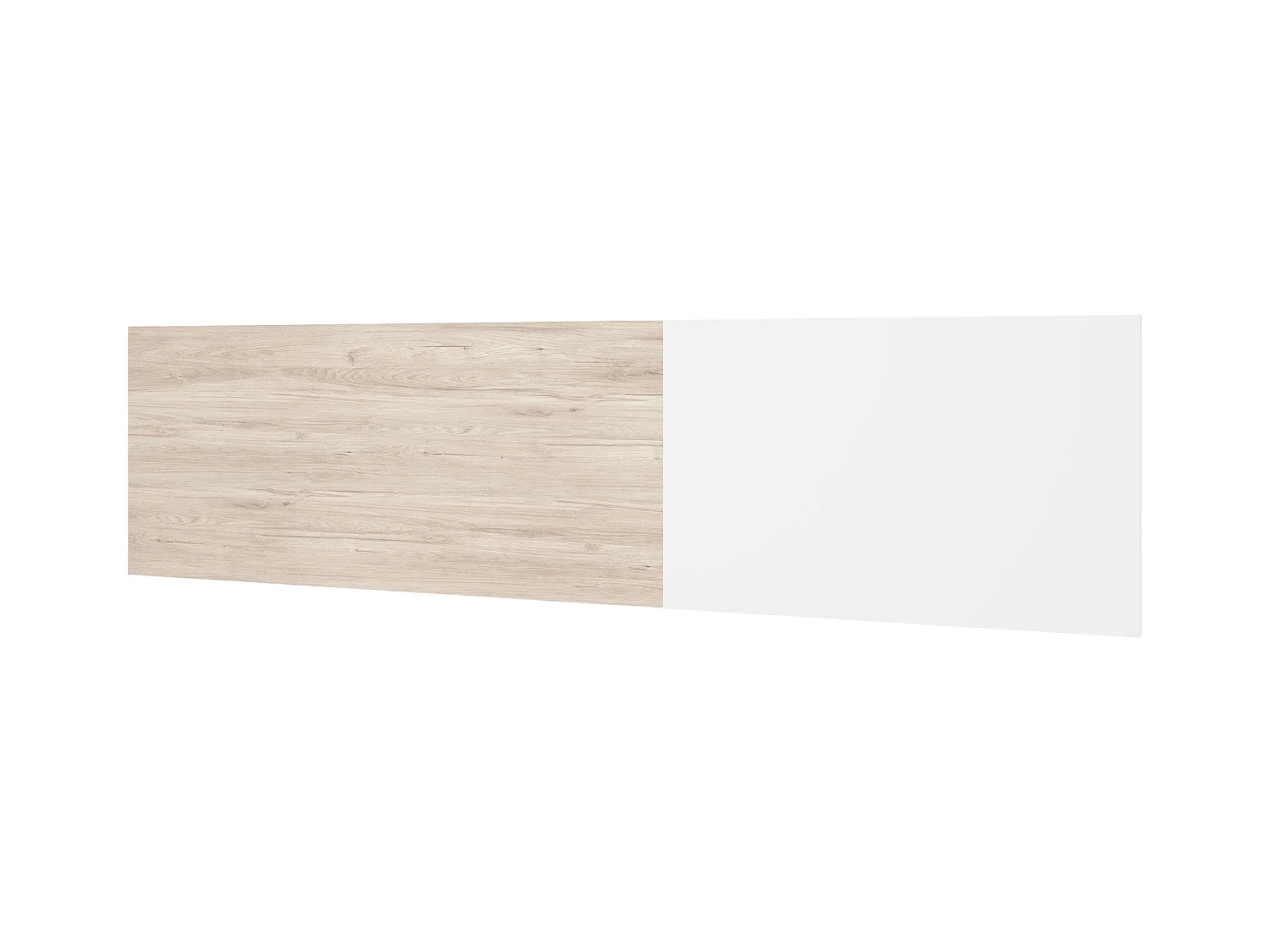 Cabecero New Couple cama matrimonio 150 cm blanco y sahara 209x53 cm