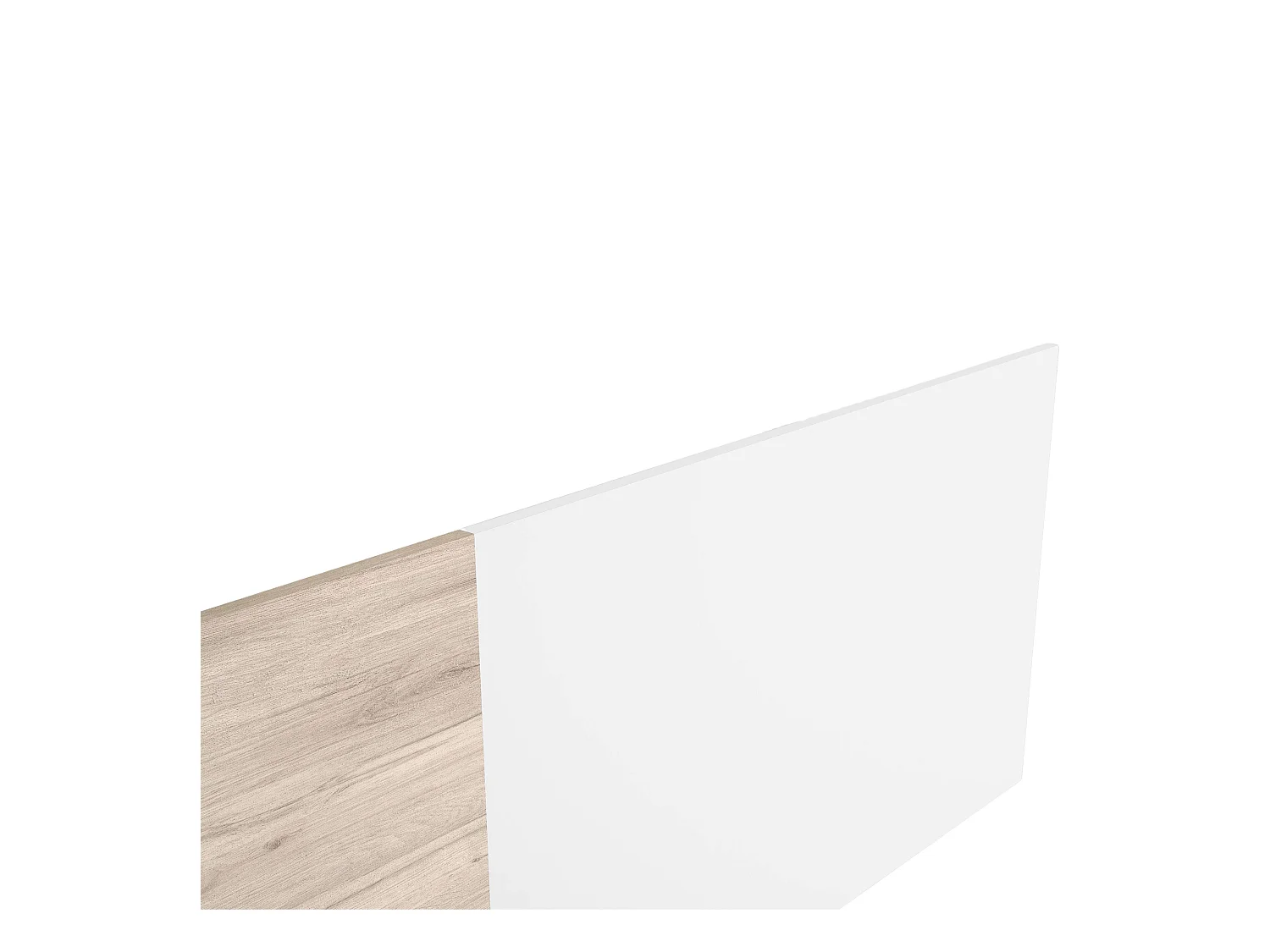 Cabecero New Couple cama matrimonio 150 cm blanco y sahara 209x53 cm