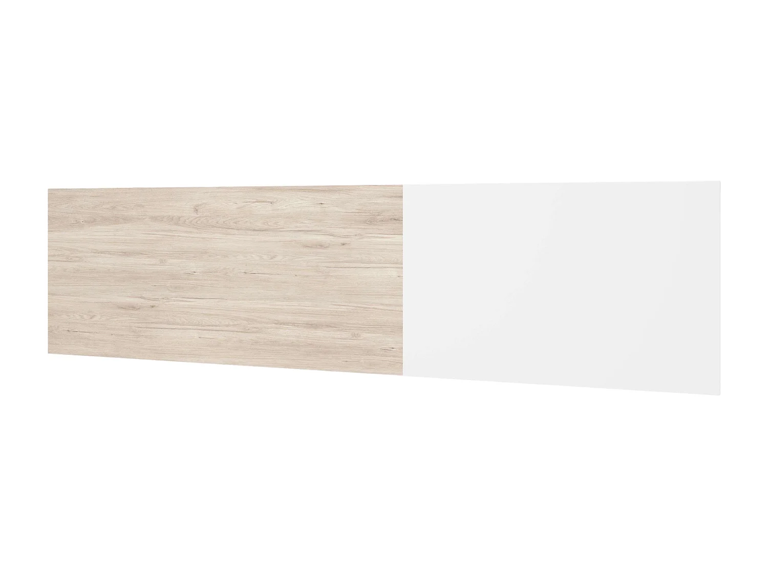 Nova cabeceira de casal para cama de casal 150 cm branca e sahara 209x53 cm