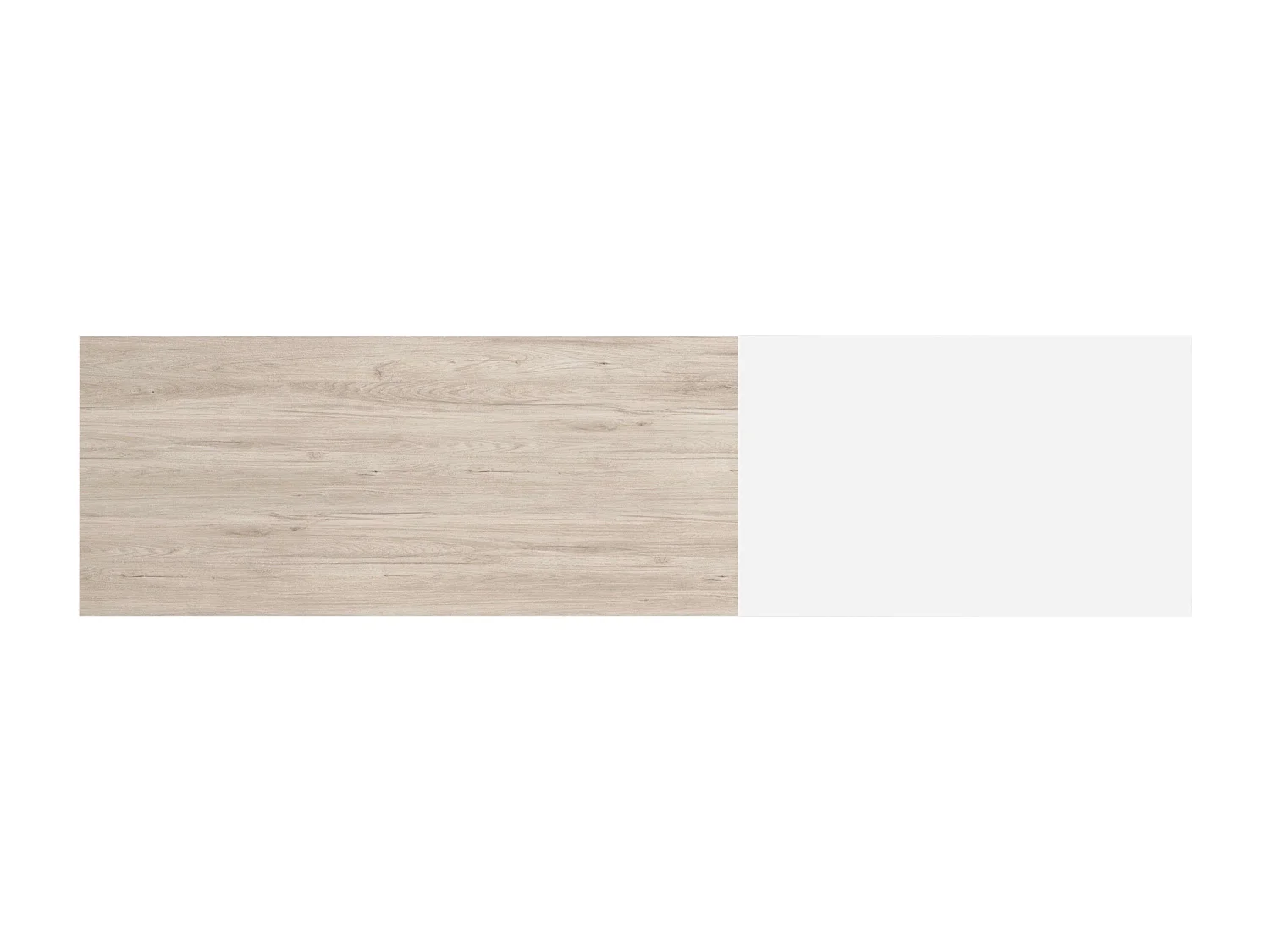 Nova cabeceira de casal para cama de casal 150 cm branca e sahara 209x53 cm