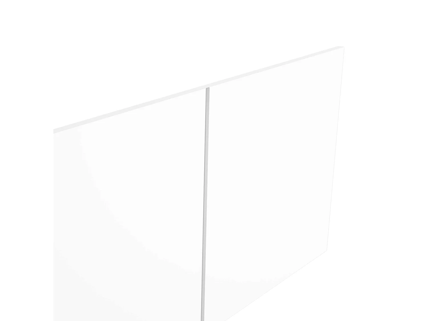 Cabecero Reims cama matrimonio 150 cm blanco mate 209x53 cm