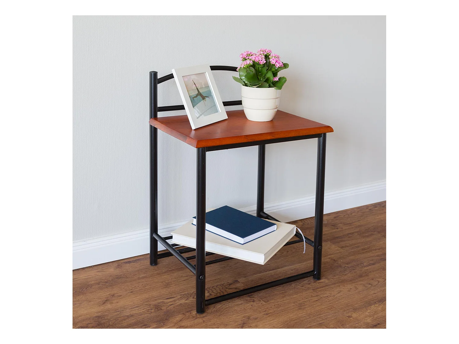 Nachtkastje 64x40x33 cm Zwart