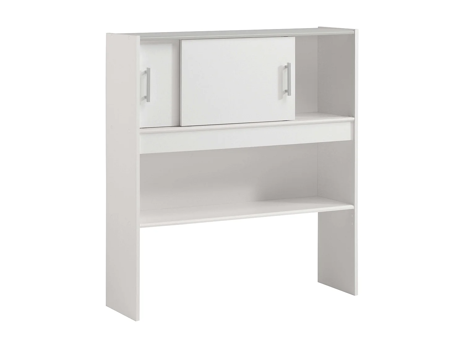 Tête de lit ou armoire pour chambre d'enfant Candy Blanc mat 108 x 98 x 28 cm