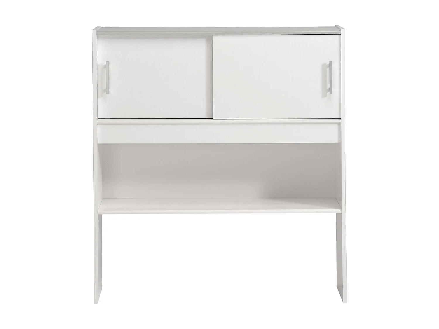 Tête de lit ou armoire pour chambre d'enfant Candy Blanc mat 108 x 98 x 28 cm