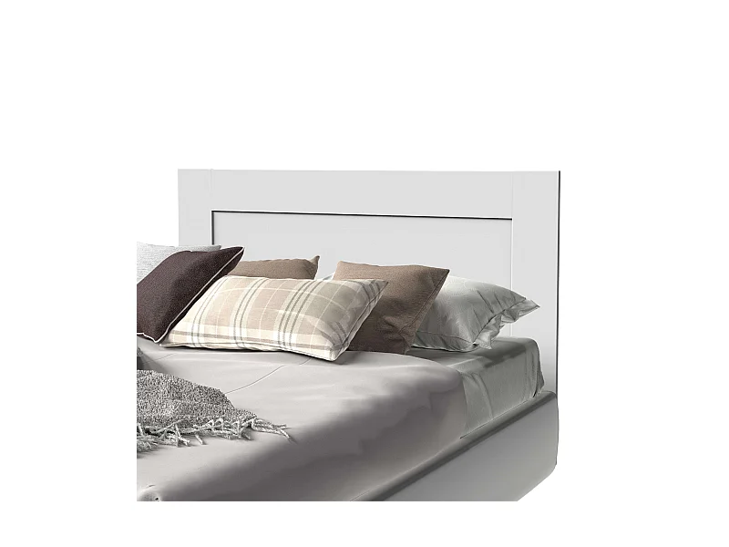 Cabecero De Cama Aroa 164 cm Blanco Dormitorio Moderno