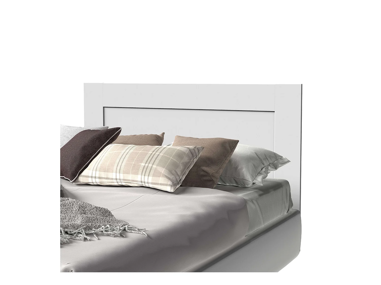 Cabecero De Cama Aroa 164 cm Blanco Dormitorio Moderno