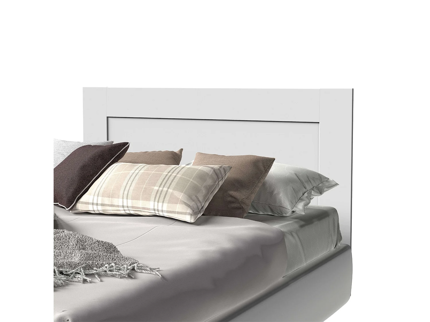 Cabeceira Aroa 164 cm Branco Moderno Quarto