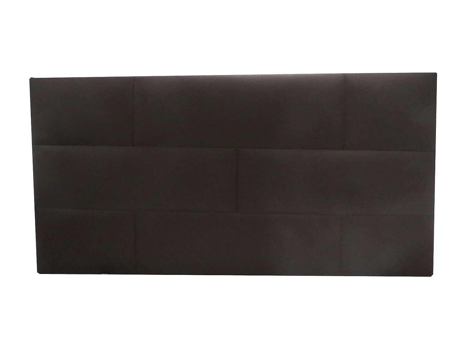 Cabeceira Estofada Cube Mini para Jovens, Tijolo Marrom, 106x54x3 cm