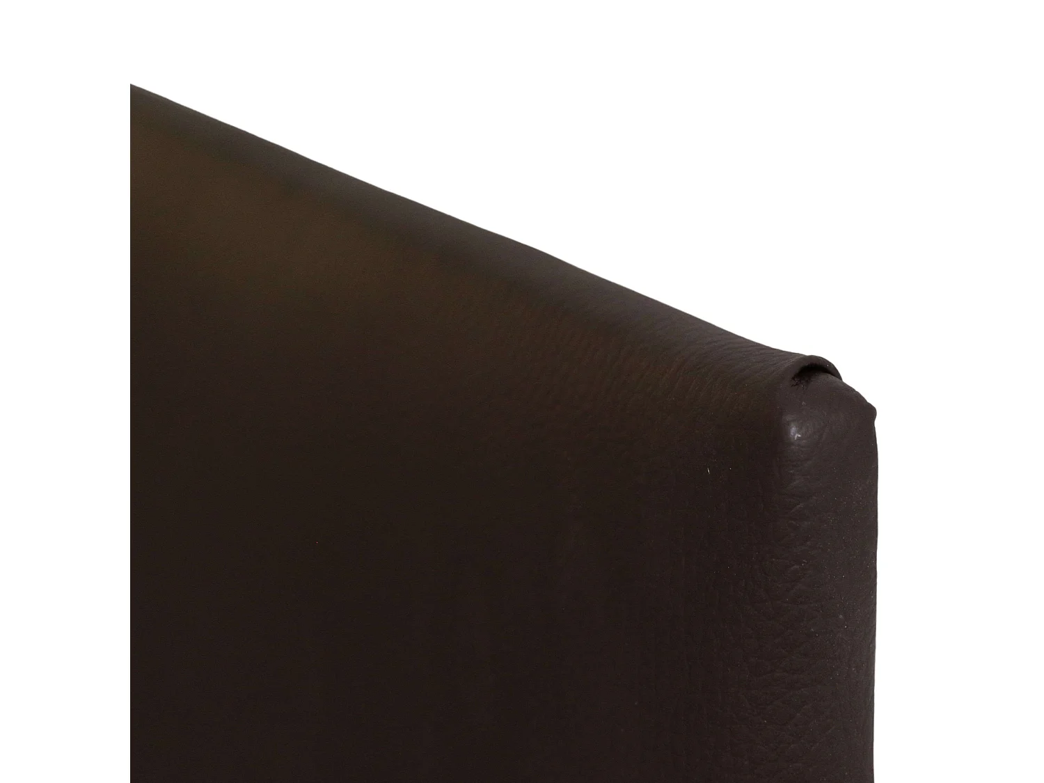 Tête de lit Isabella Double en similicuir Marrón chocolat 165x52 cm