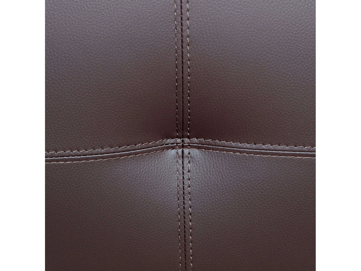 Tête de lit Isabella Double en similicuir Marrón chocolat 165x52 cm