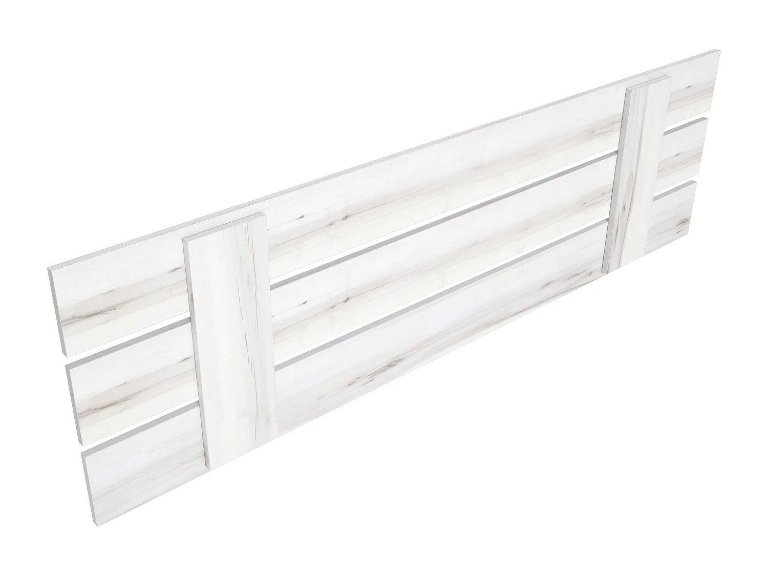 Cabeceira Lucca Contemporânea Branca para Camas de 150/135 cm