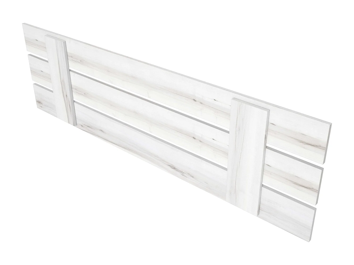 Cabeceira Lucca Contemporânea Branca para Camas de 150/135 cm