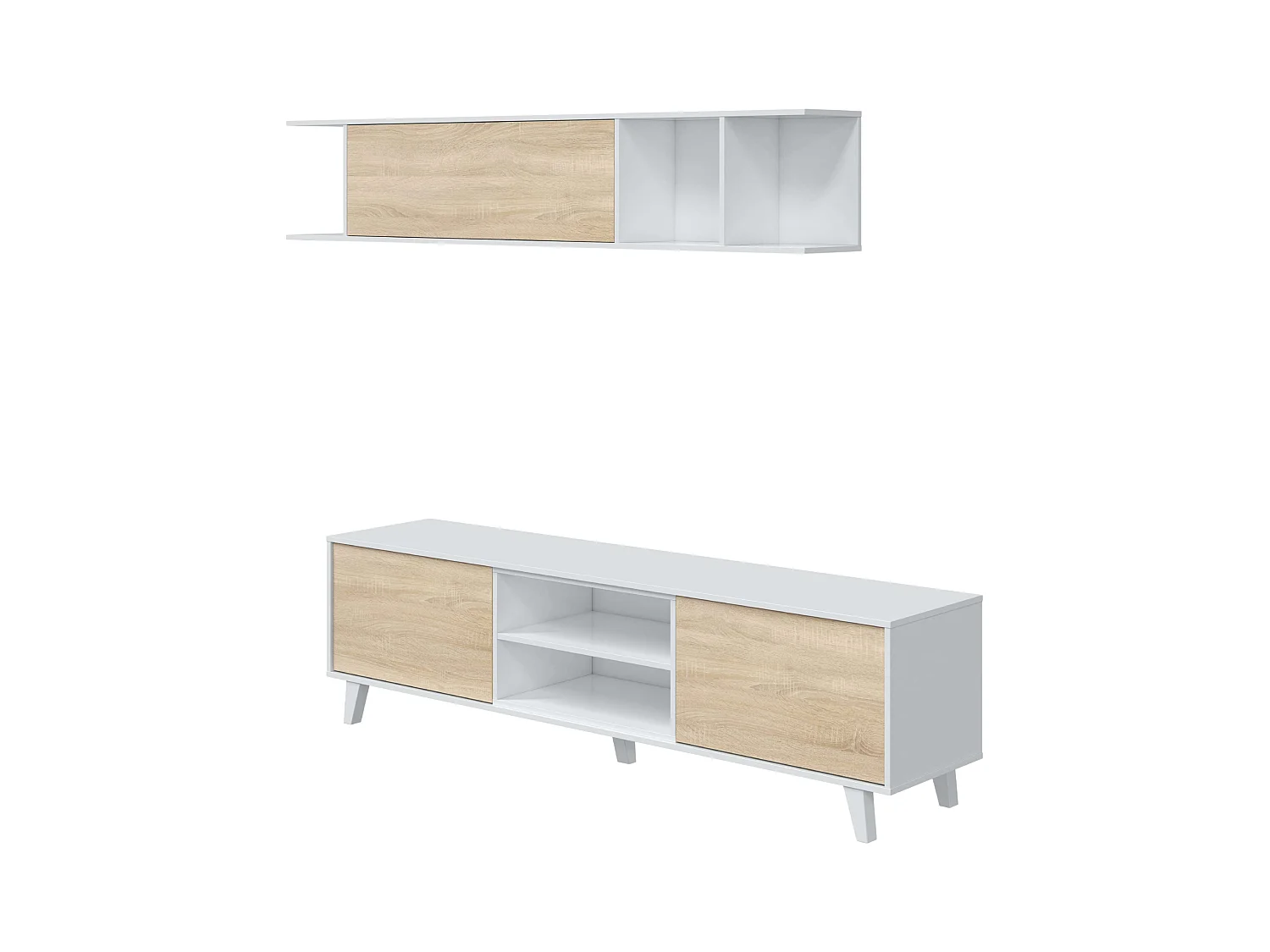 Cabecero de cama 90 cm para Dormitorios Juveniles Roble Aurora