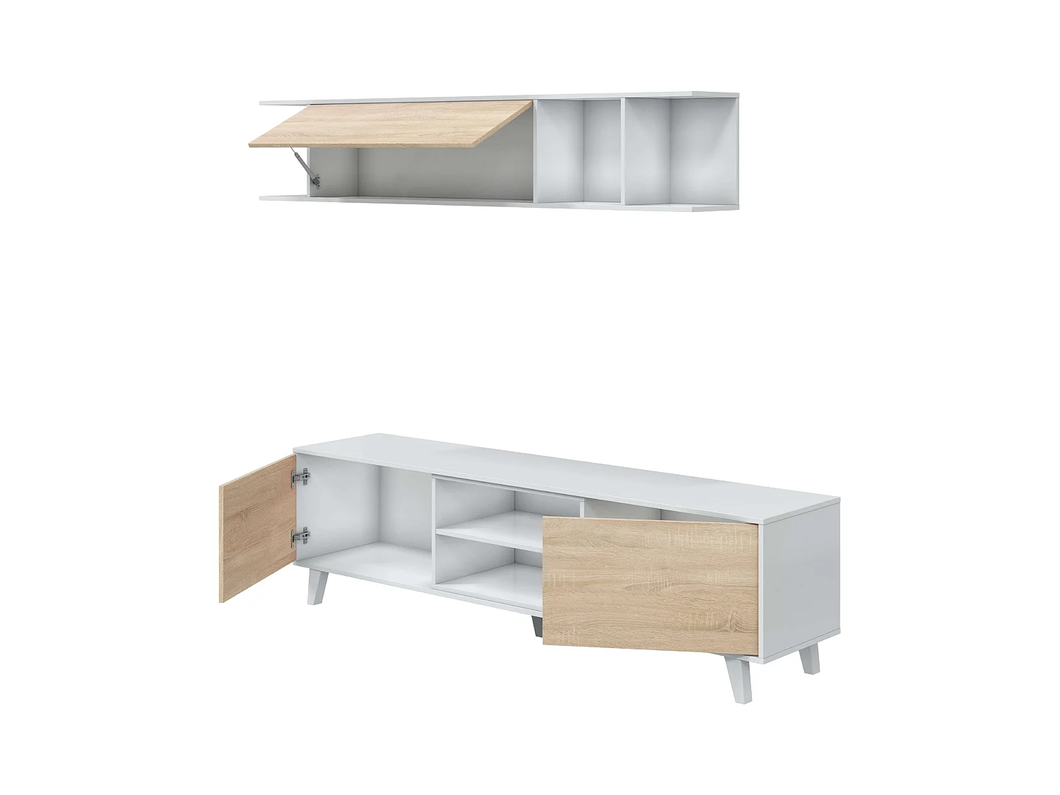 Cabecero de cama 90 cm para Dormitorios Juveniles Roble Aurora