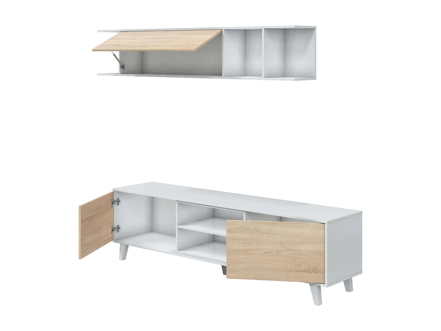 Tête de lit de 90 cm pour chambre d'adolescent en chêne Aurora