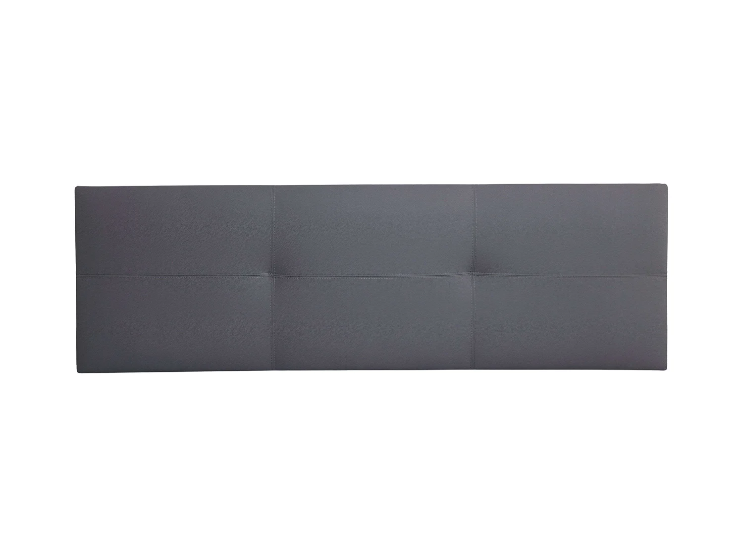 Tête de lit Isabella Lit Double Similicuir Gris 165x52