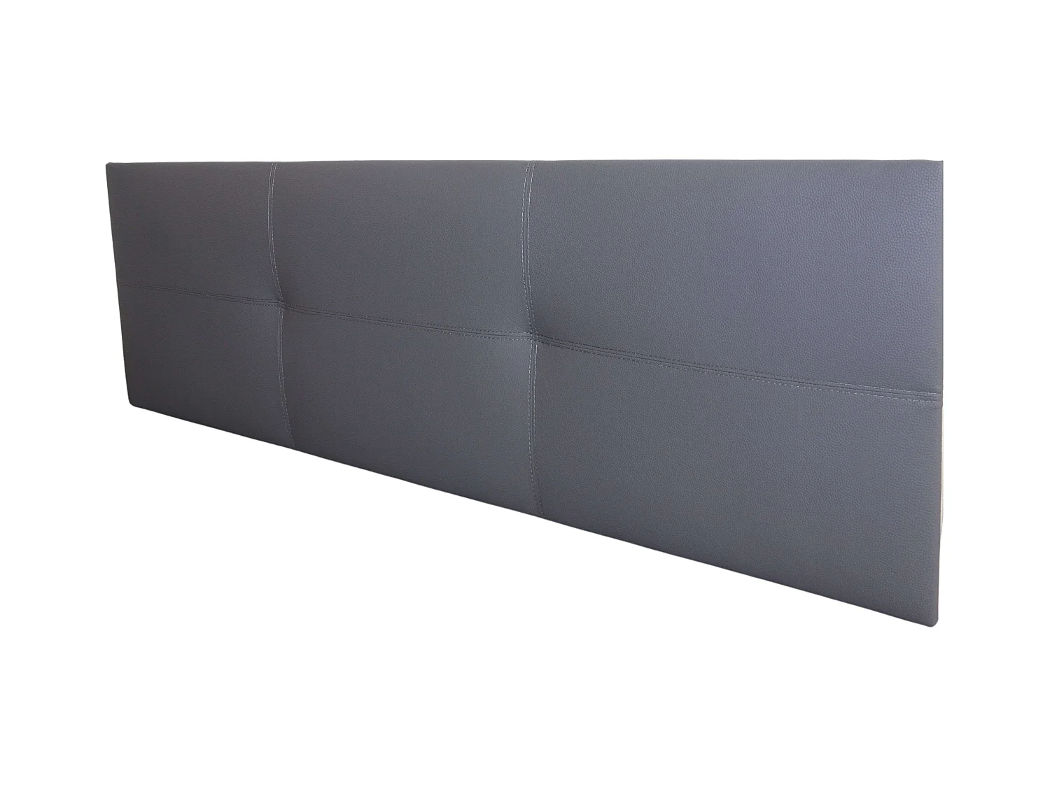 Tête de lit Isabella Lit Double Similicuir Gris 165x52