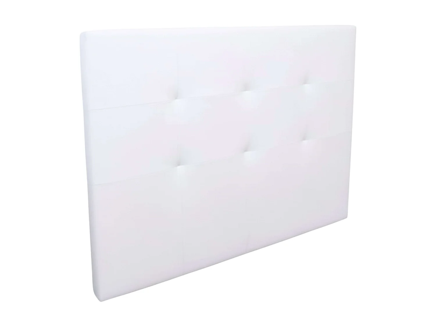 Cabecero Anais de Polipiel para Cama Matrimonio Blanco 165,5x118 cm