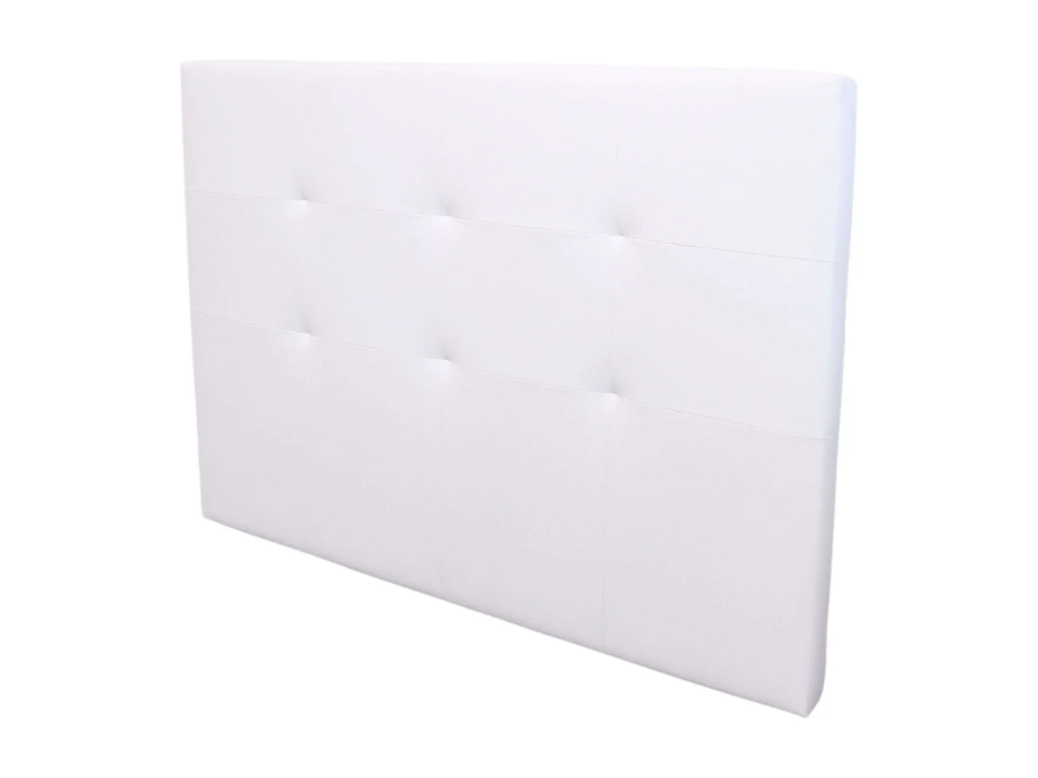 Cabecero Anais de Polipiel para Cama Matrimonio Blanco 165,5x118 cm