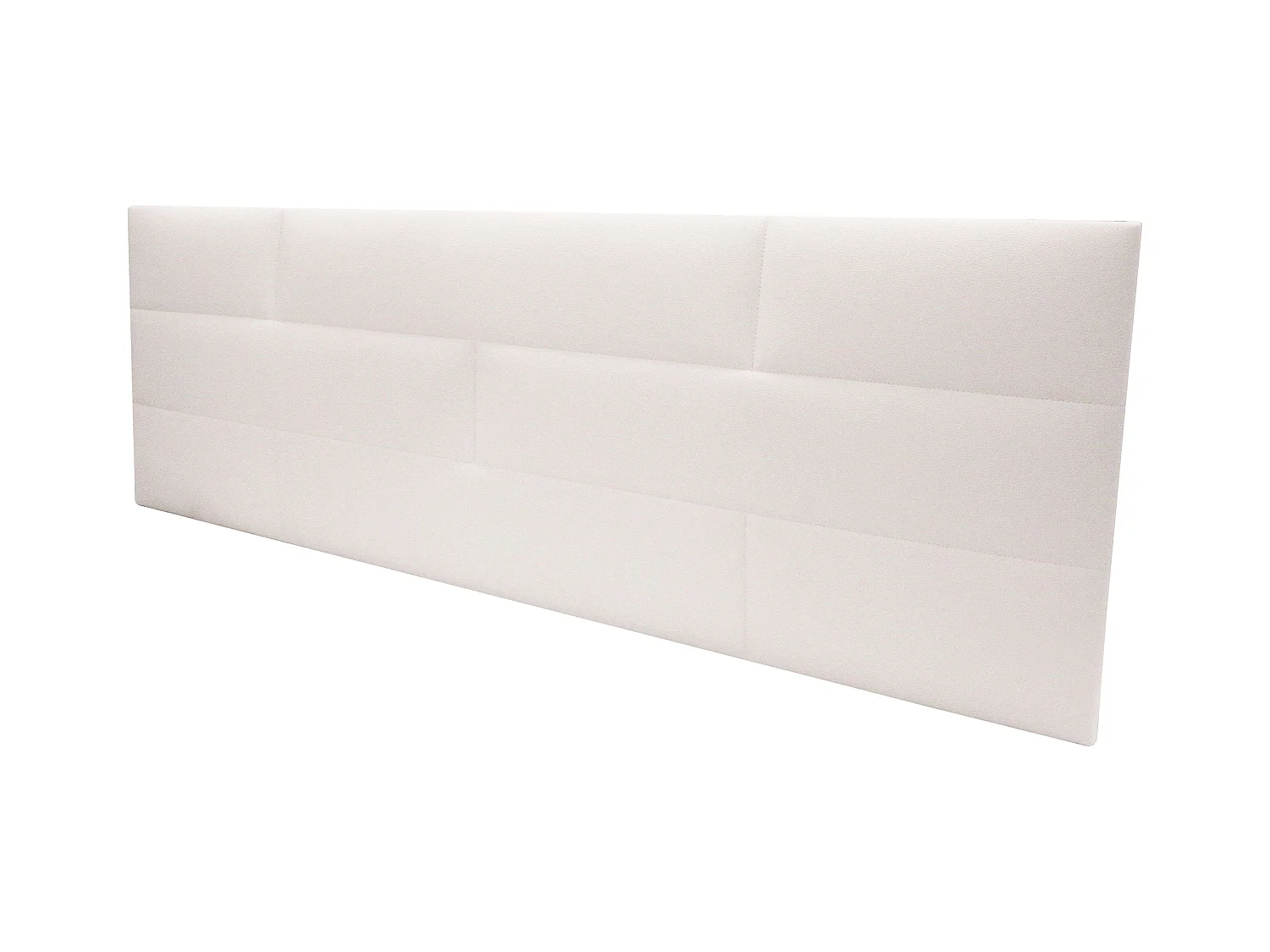 Cabecero Doble Cube Tapizado Ladrillo Blanco 166x54x3 cm
