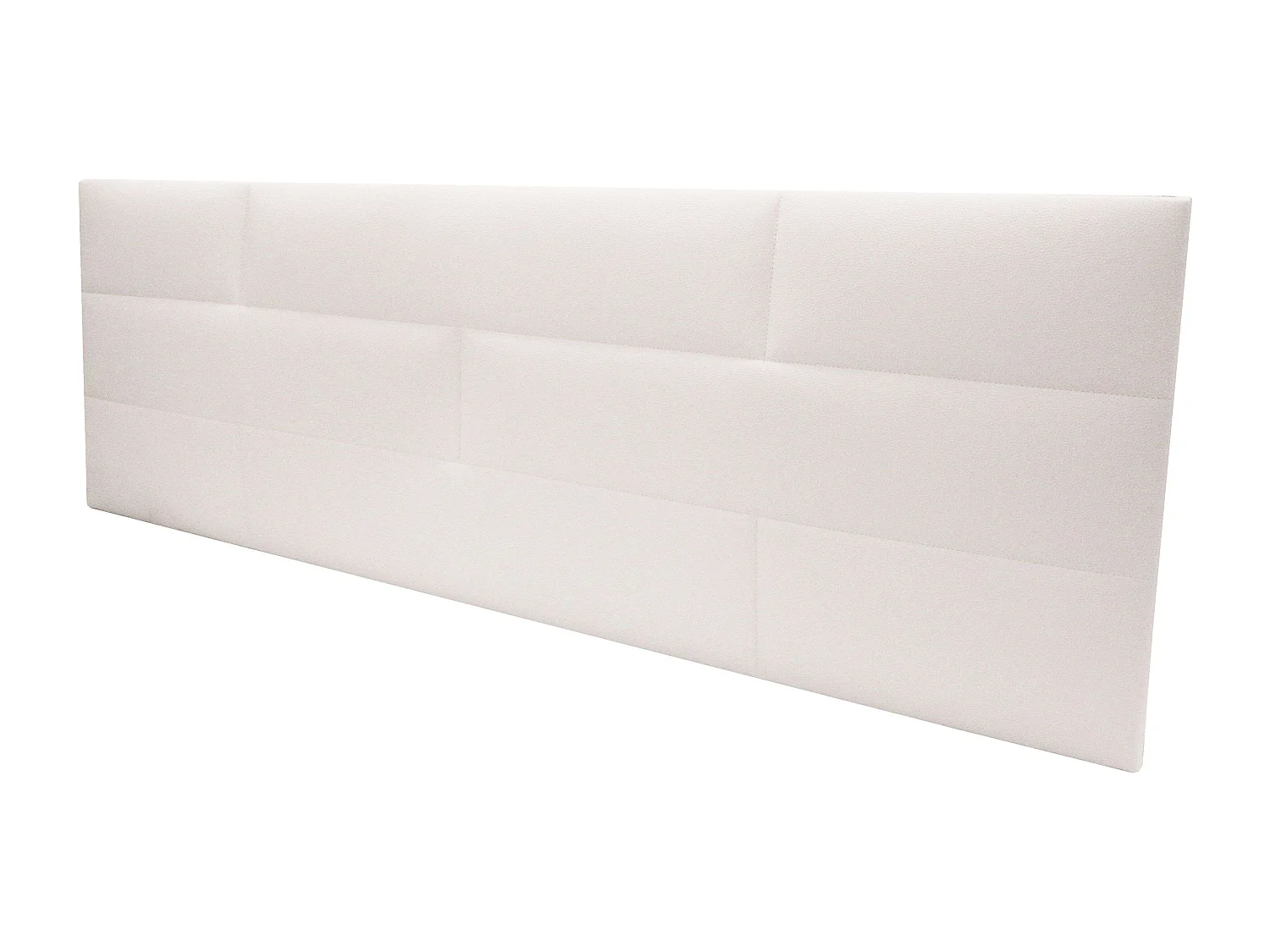 Cabeceira Dupla Cube Estofada Tijolo Branco 166x54x3 cm