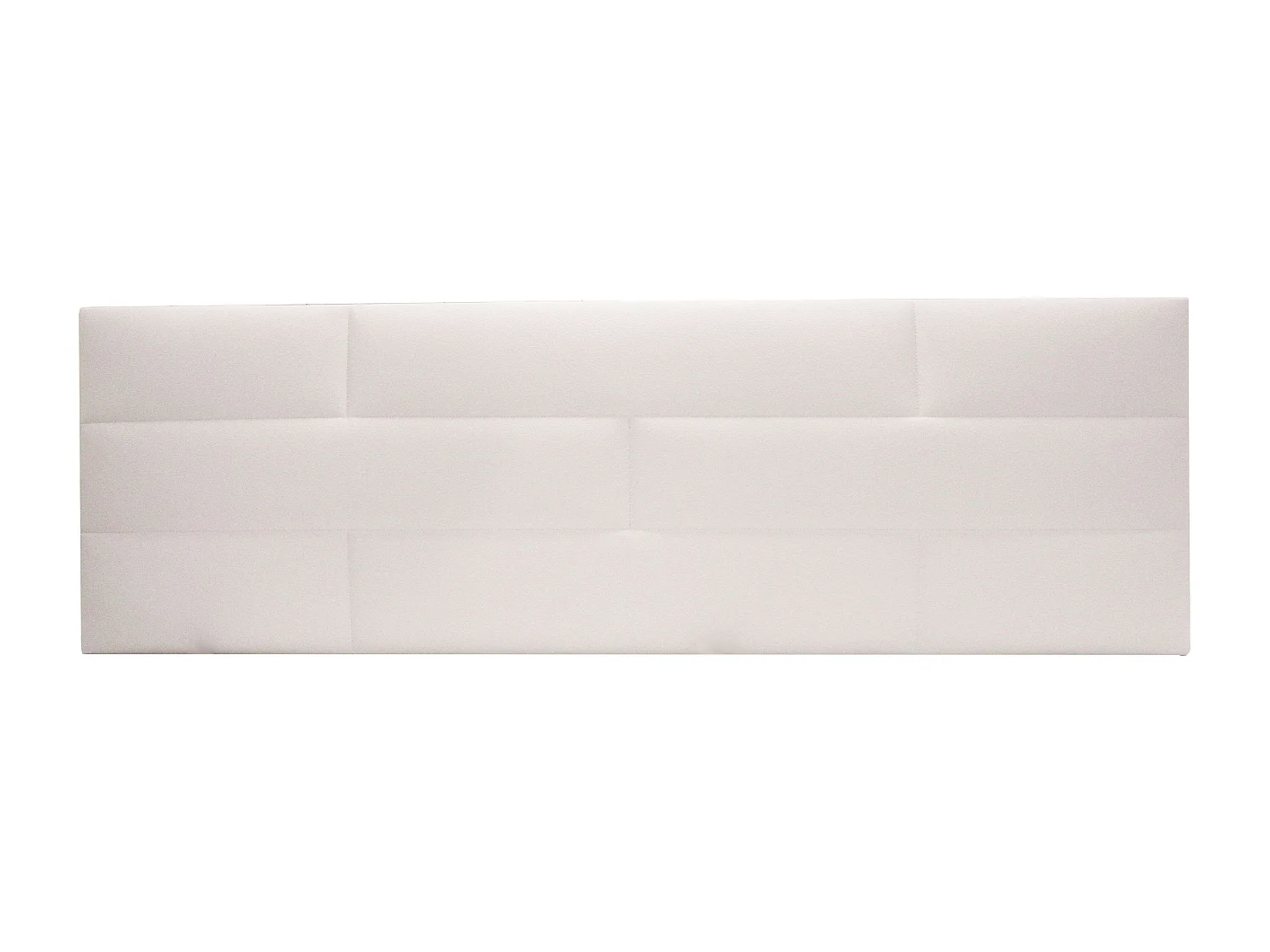 Cabeceira Dupla Cube Estofada Tijolo Branco 166x54x3 cm