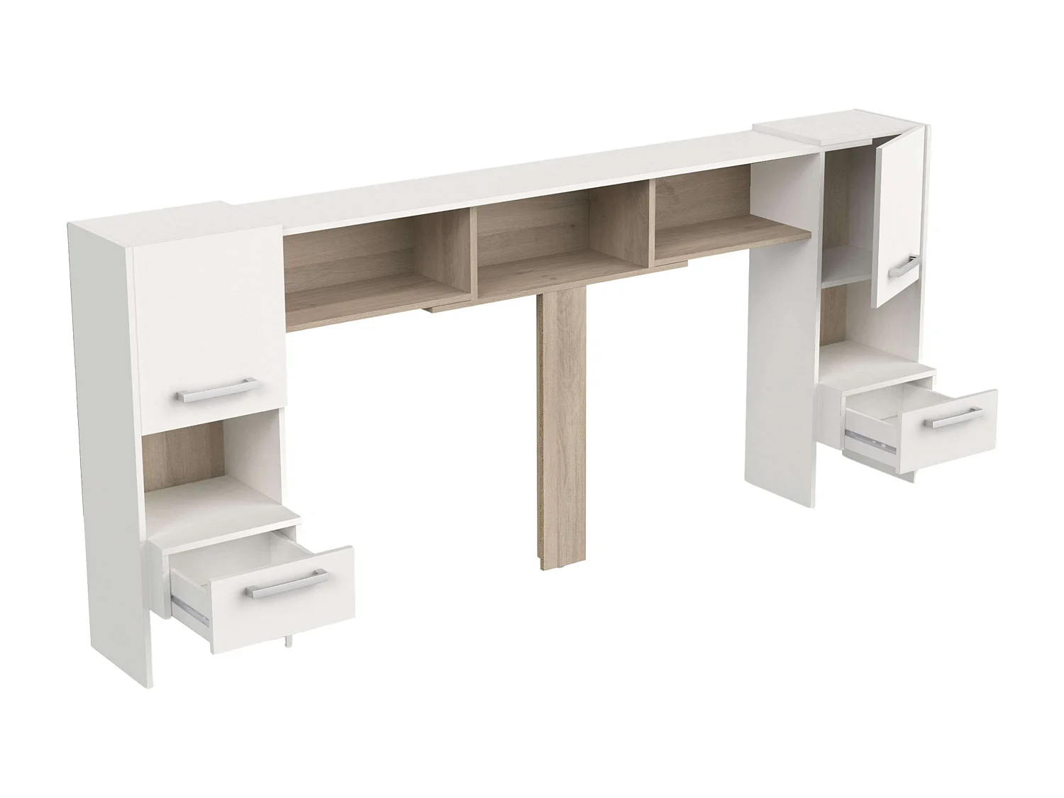 Cabeceira Watson Kronberg Carvalho Branco Mate 135/140/150 cm