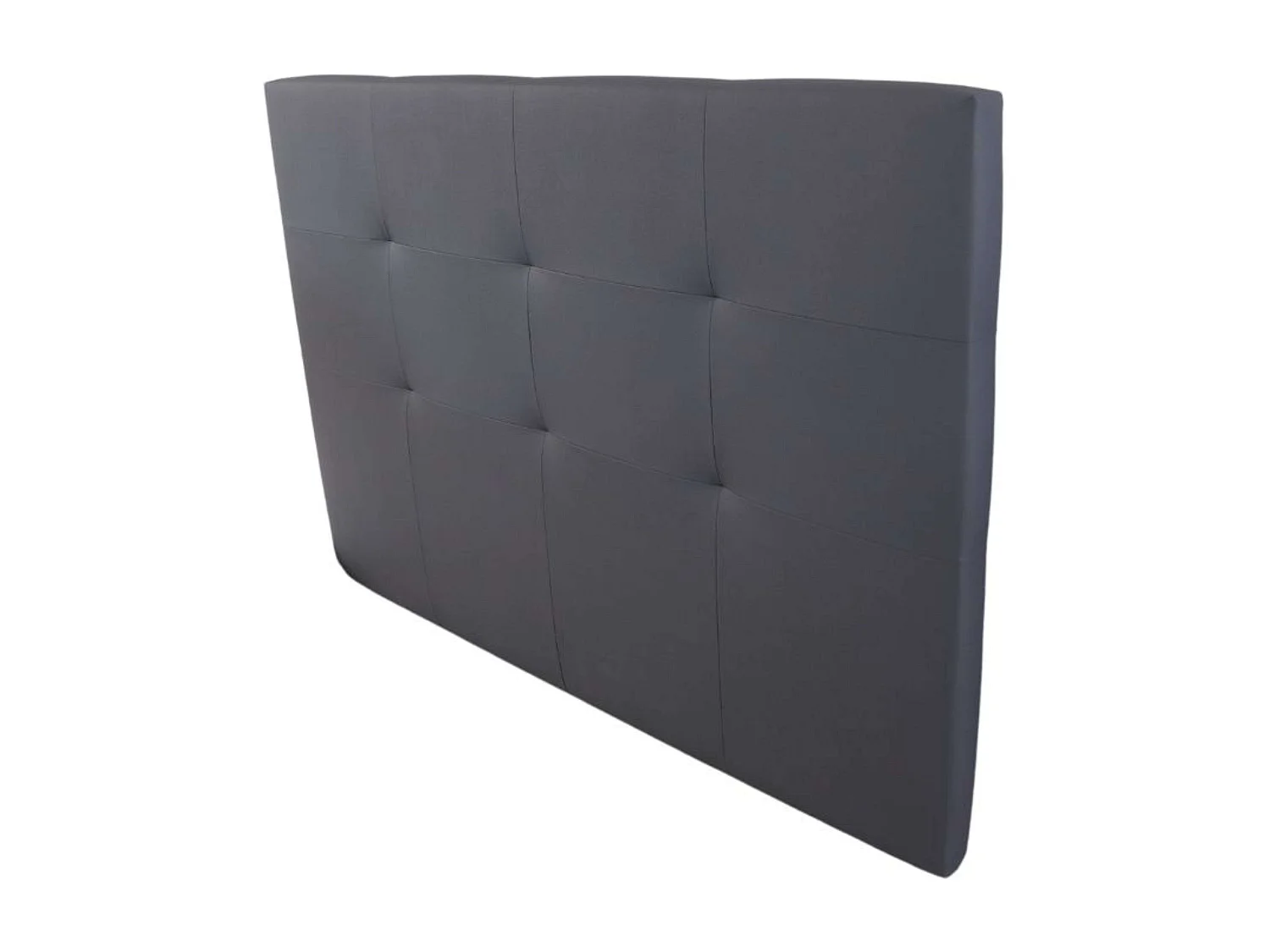 Cabecero Anais de Polipiel Gris para Cama Matrimonio 165,5 x 118 cm