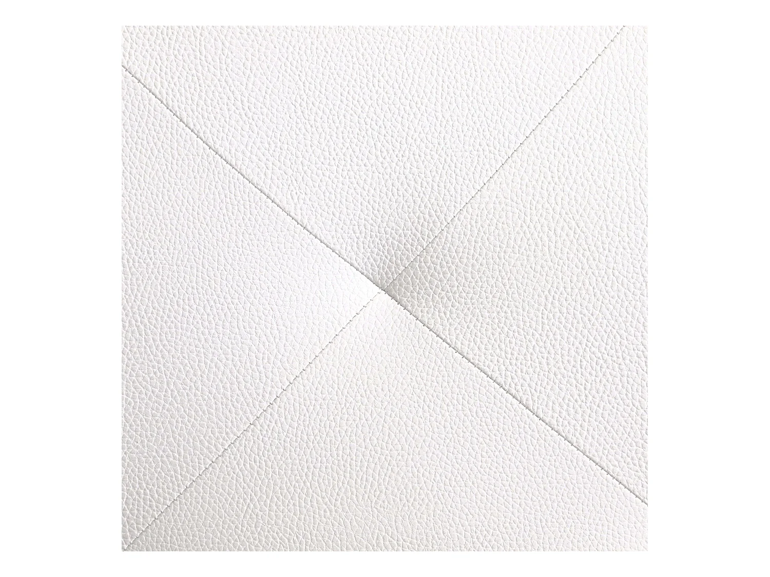 Tête de lit Isabella pour lit double en similicuir blanc 165x52 cm