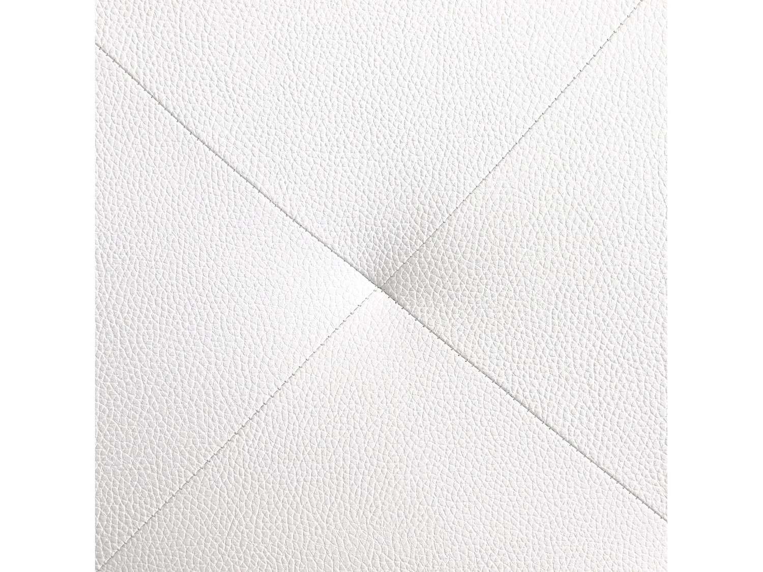 Cabeceira Isabella Cama Casal Couro Sintético Branco 165x52 cm