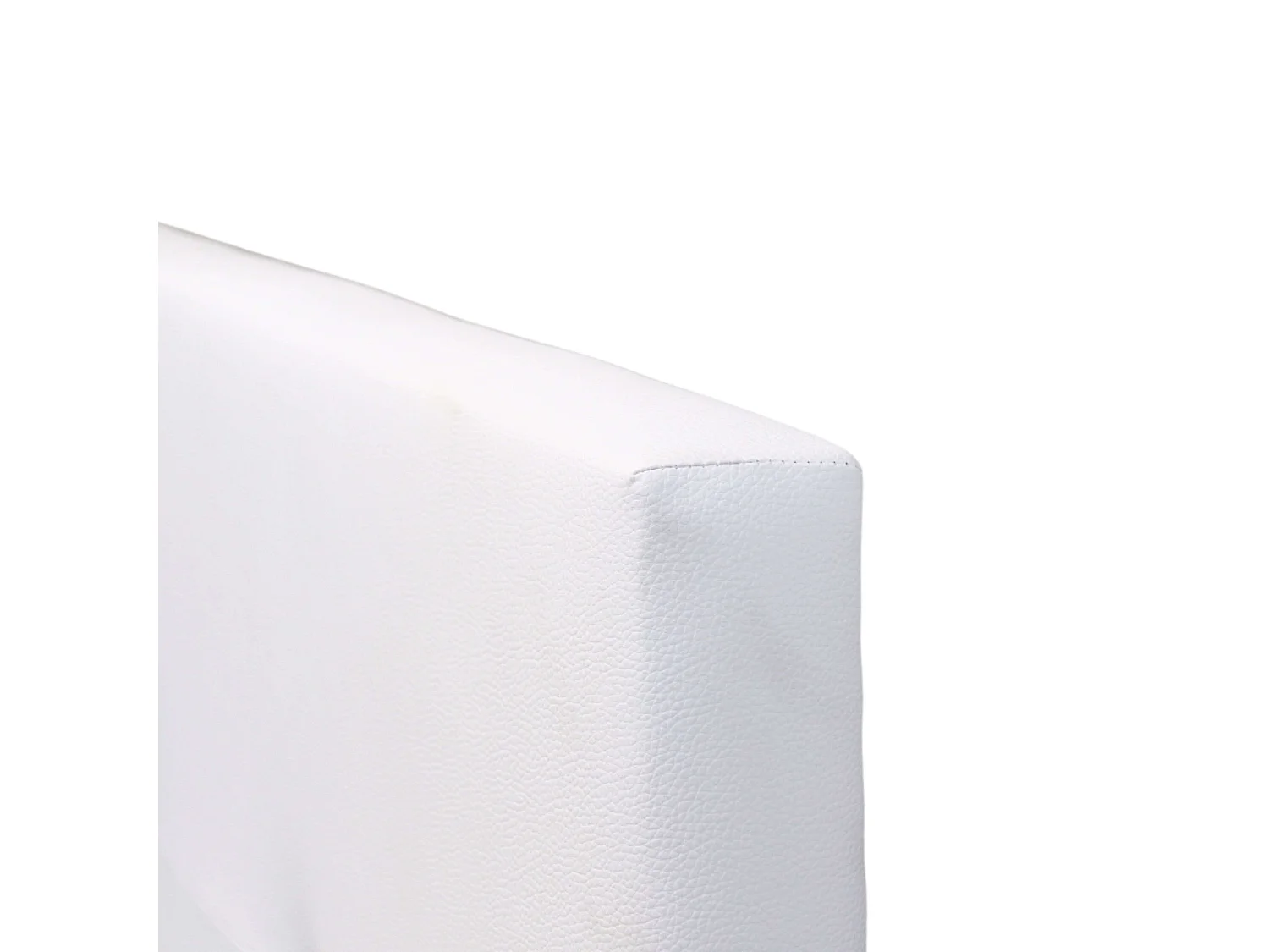 Cabeceira Isabella Cama Casal Couro Sintético Branco 165x52 cm