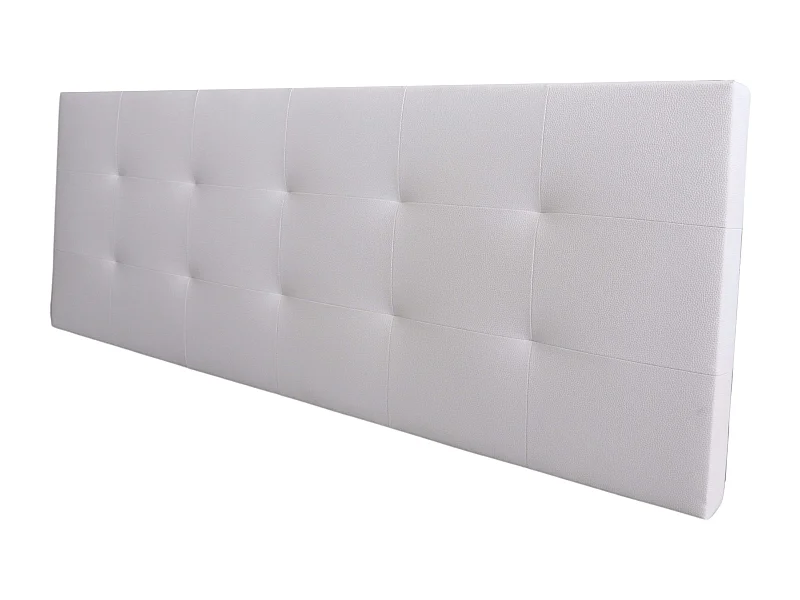 Cabecero Margot Cama Matrimonio Polipiel Blanco 166x62 cm
