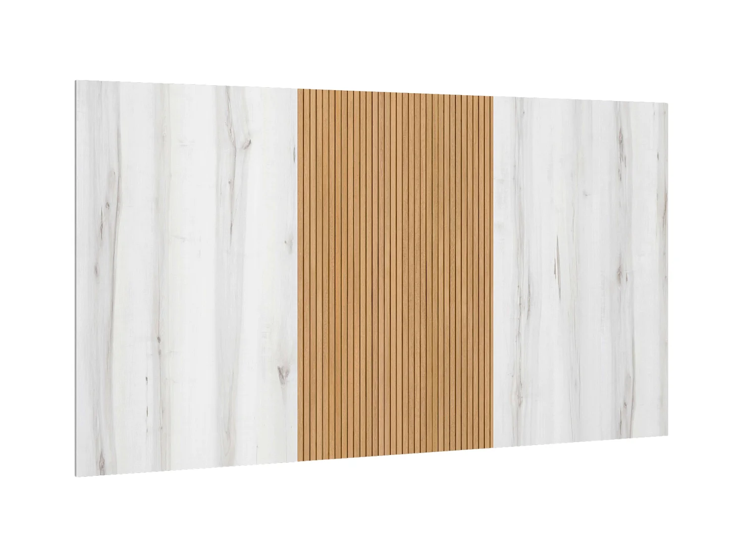 Cabecero Cama Arles Blanco Albo Roble Rayado 159 cm