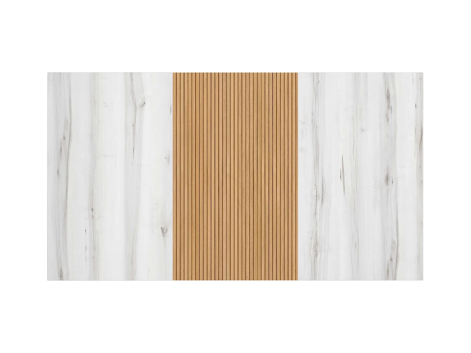 Cabecero Cama Arles Blanco Albo Roble Rayado 159 cm