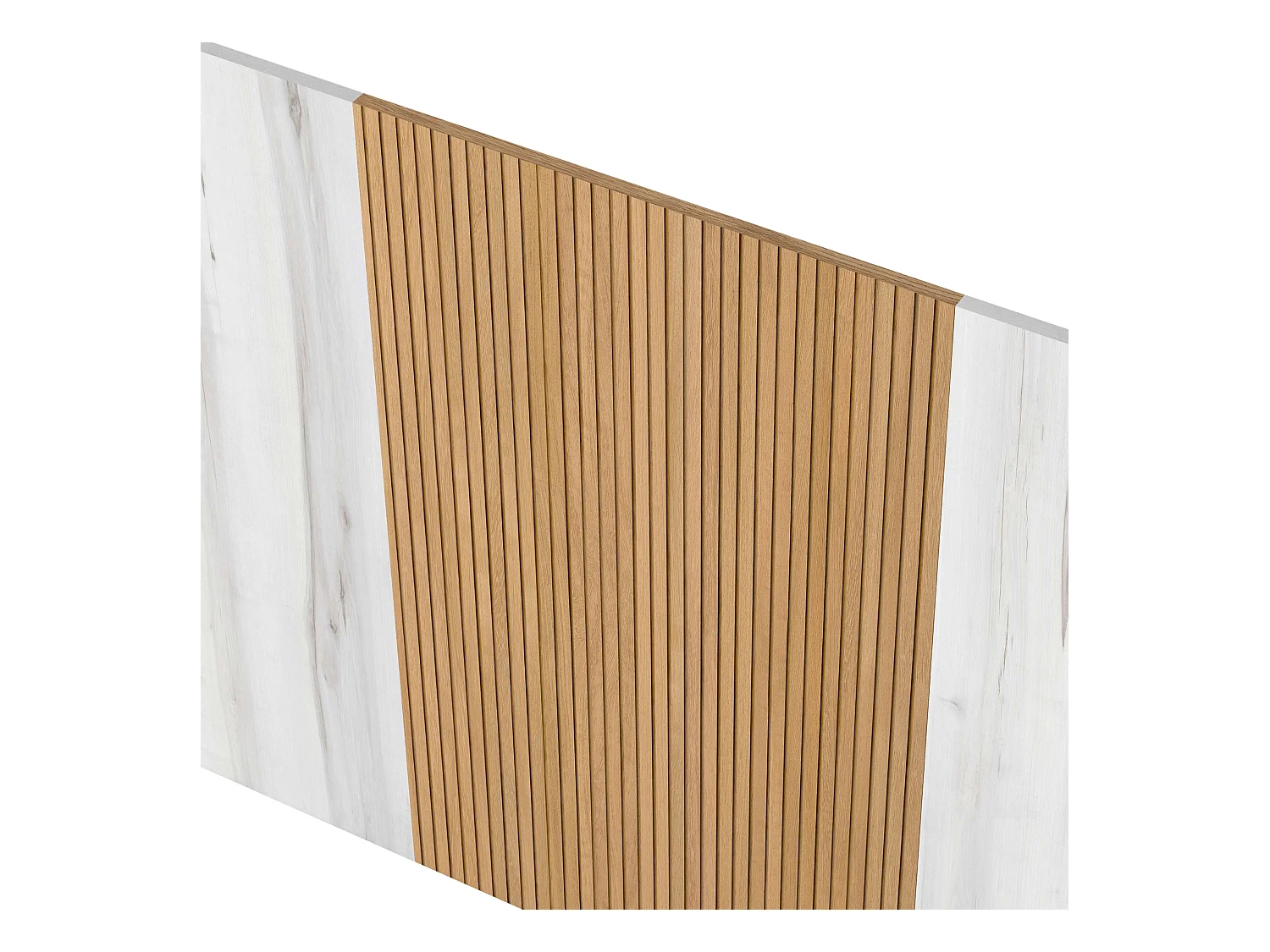 Cabecero Cama Arles Blanco Albo Roble Rayado 159 cm