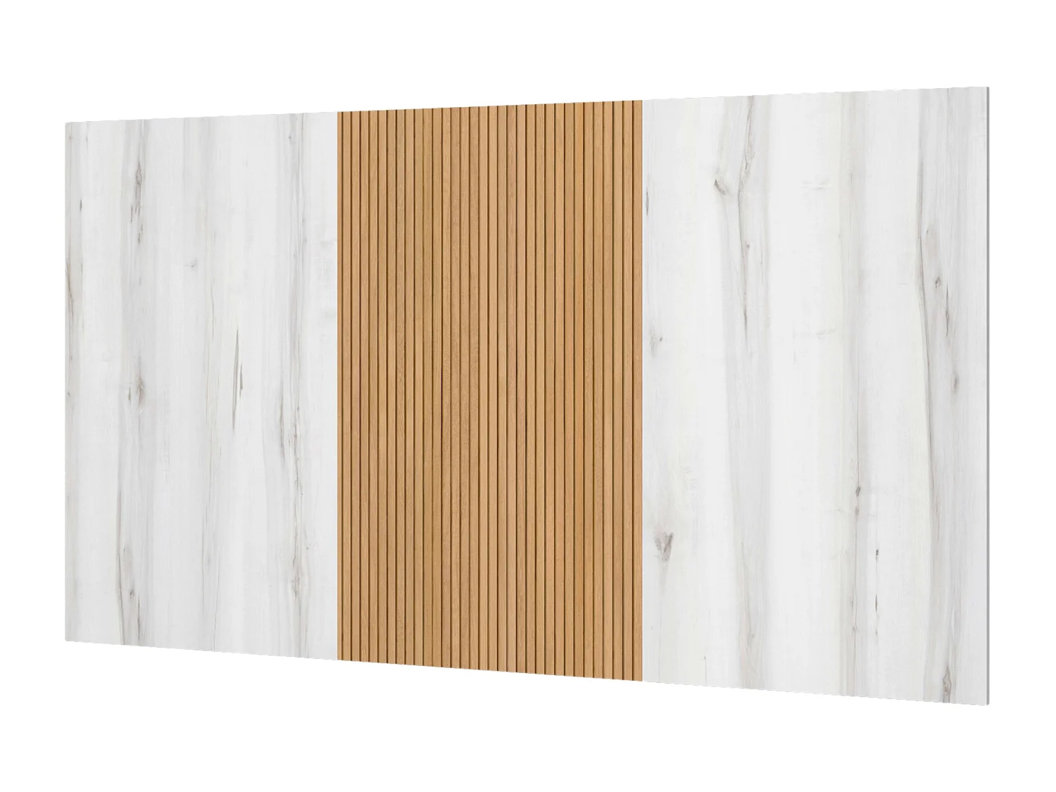 Tête de lit Arles White Albo en chêne rayé 159 cm