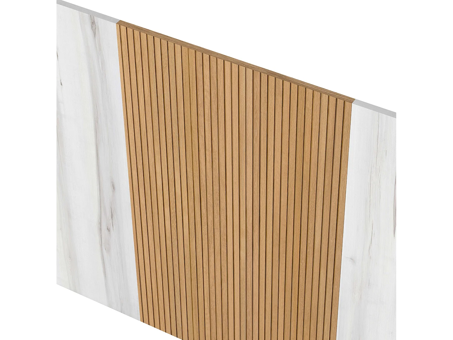 Tête de lit Arles White Albo en chêne rayé 159 cm