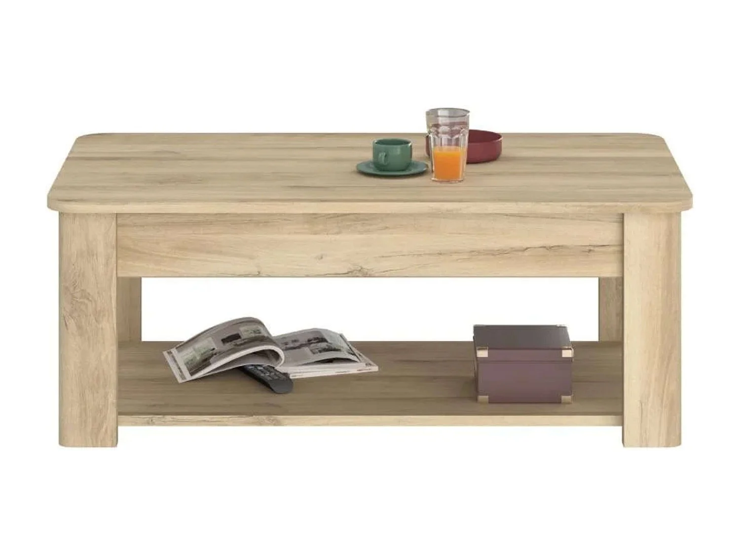 Mesa de centro City fija Roble Kronberg 110x43x63 cm Moderno