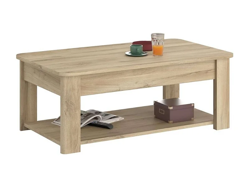 Mesa de centro City fija Roble Kronberg 110x43x63 cm Moderno